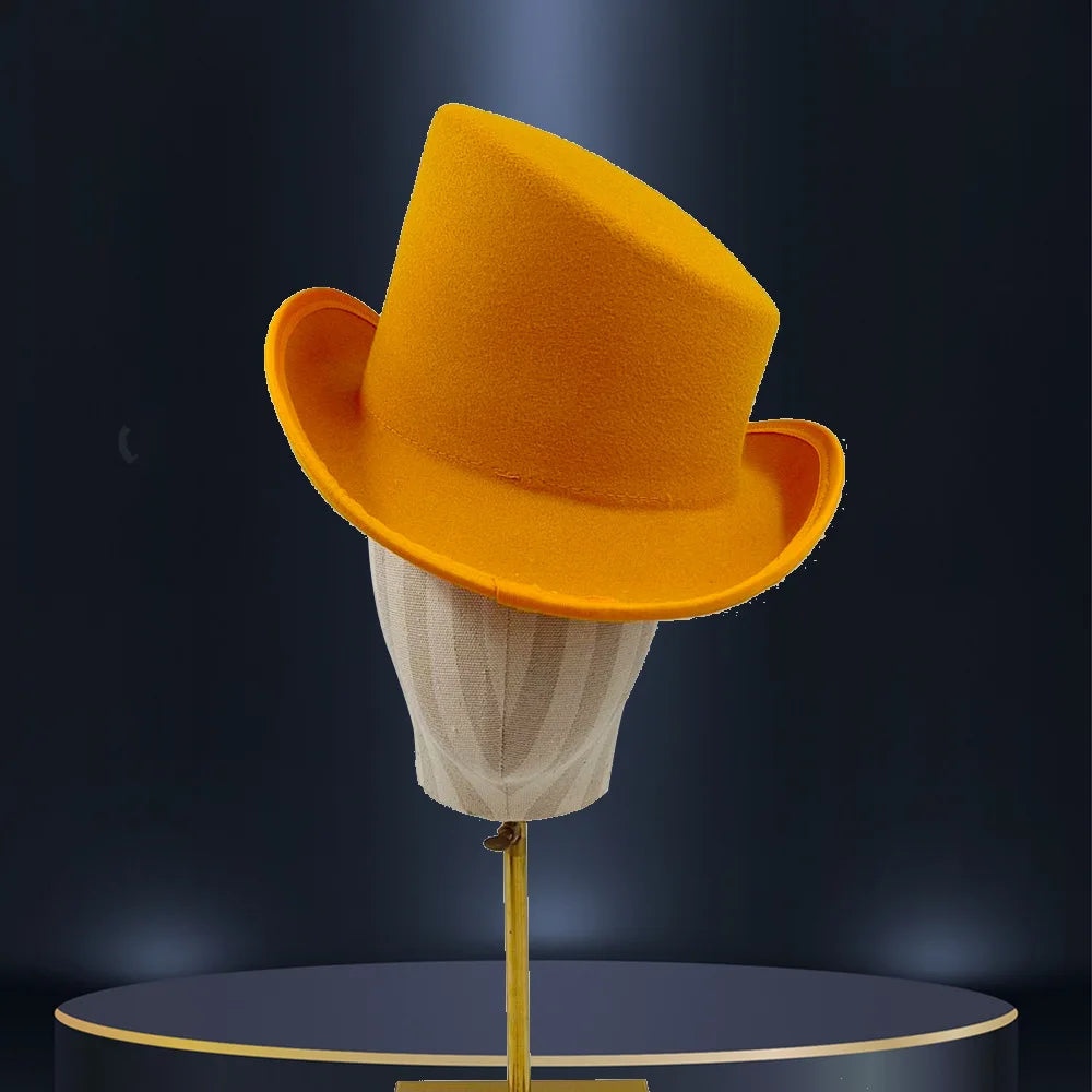Stylish Steampunk Cosplay Hat Yellow