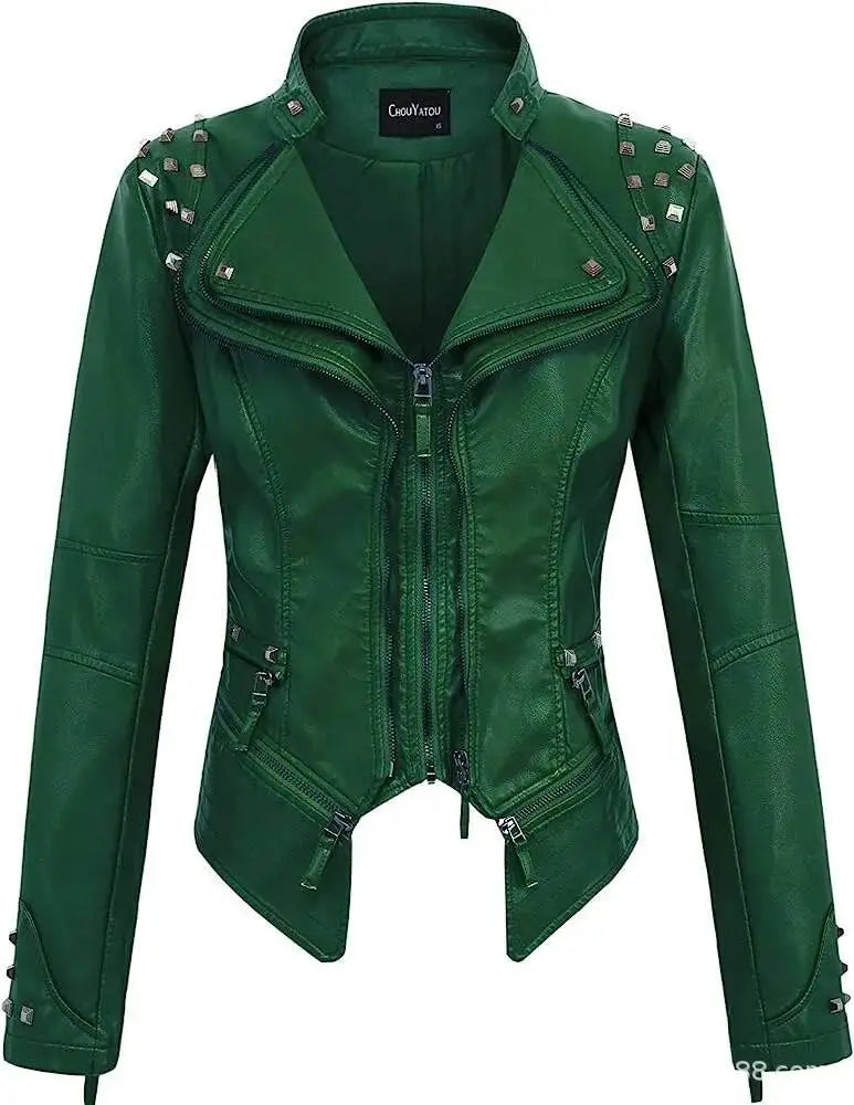 Stylish Steampunk Jacket With Rivets fashionable