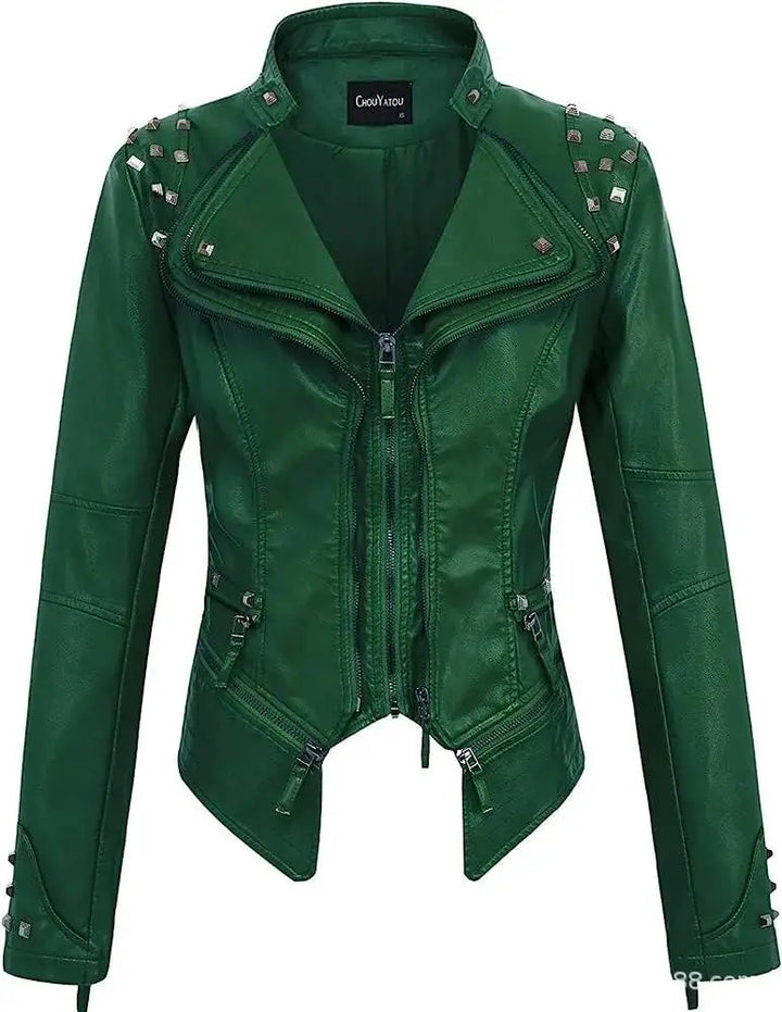 Stylish Steampunk Jacket With Rivets fashionable