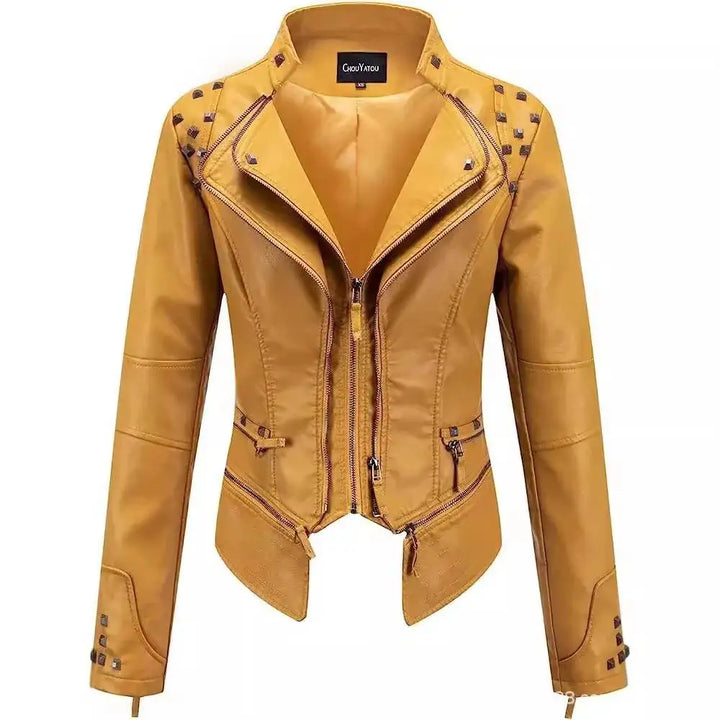 Stylish Steampunk Jacket With Rivets premium