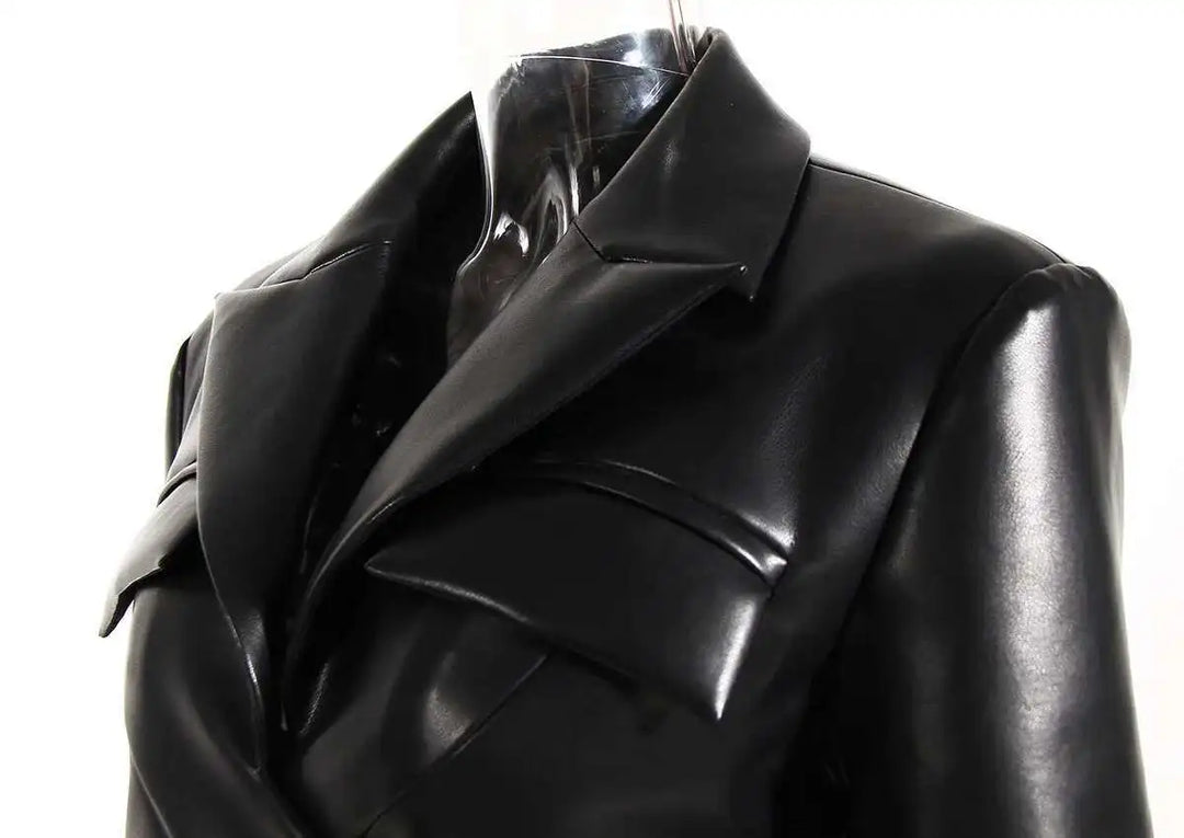 Stylish Steampunk Leather Jacket modern
