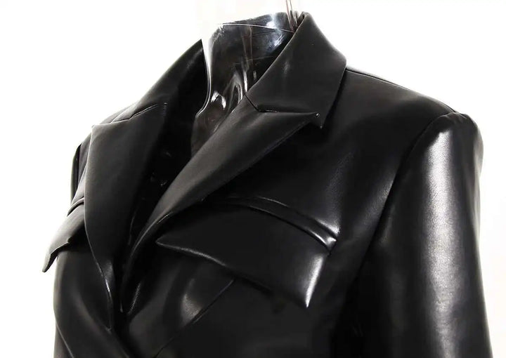 Stylish Steampunk Leather Jacket modern