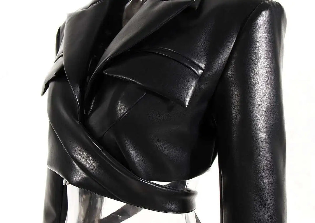 Stylish Steampunk Leather Jacket refined