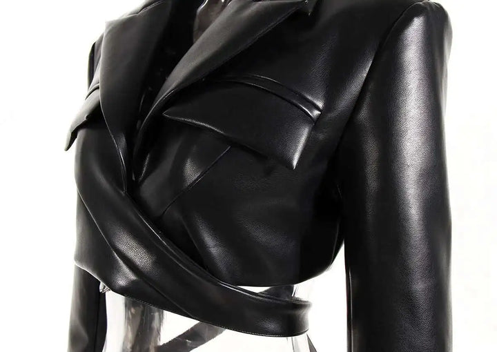 Stylish Steampunk Leather Jacket refined