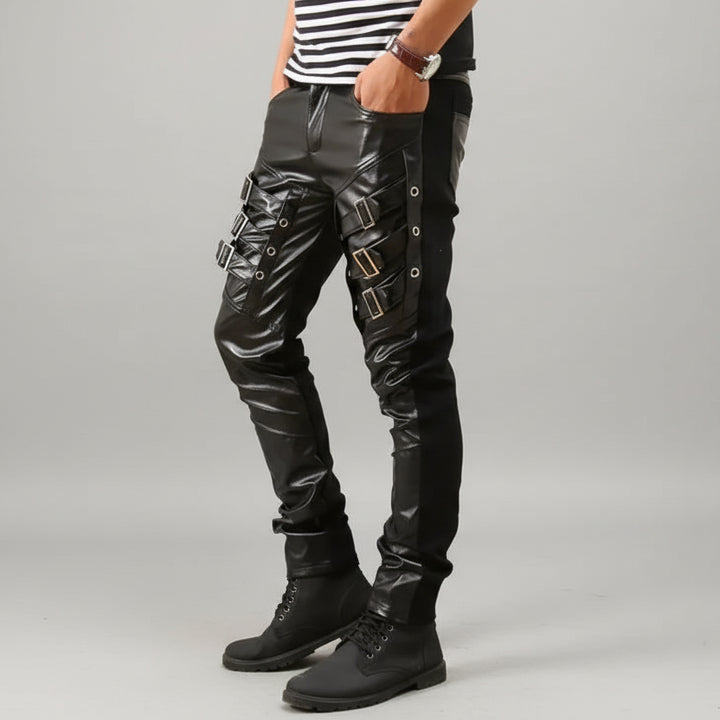 Stylish Steampunk Leather Pants Style