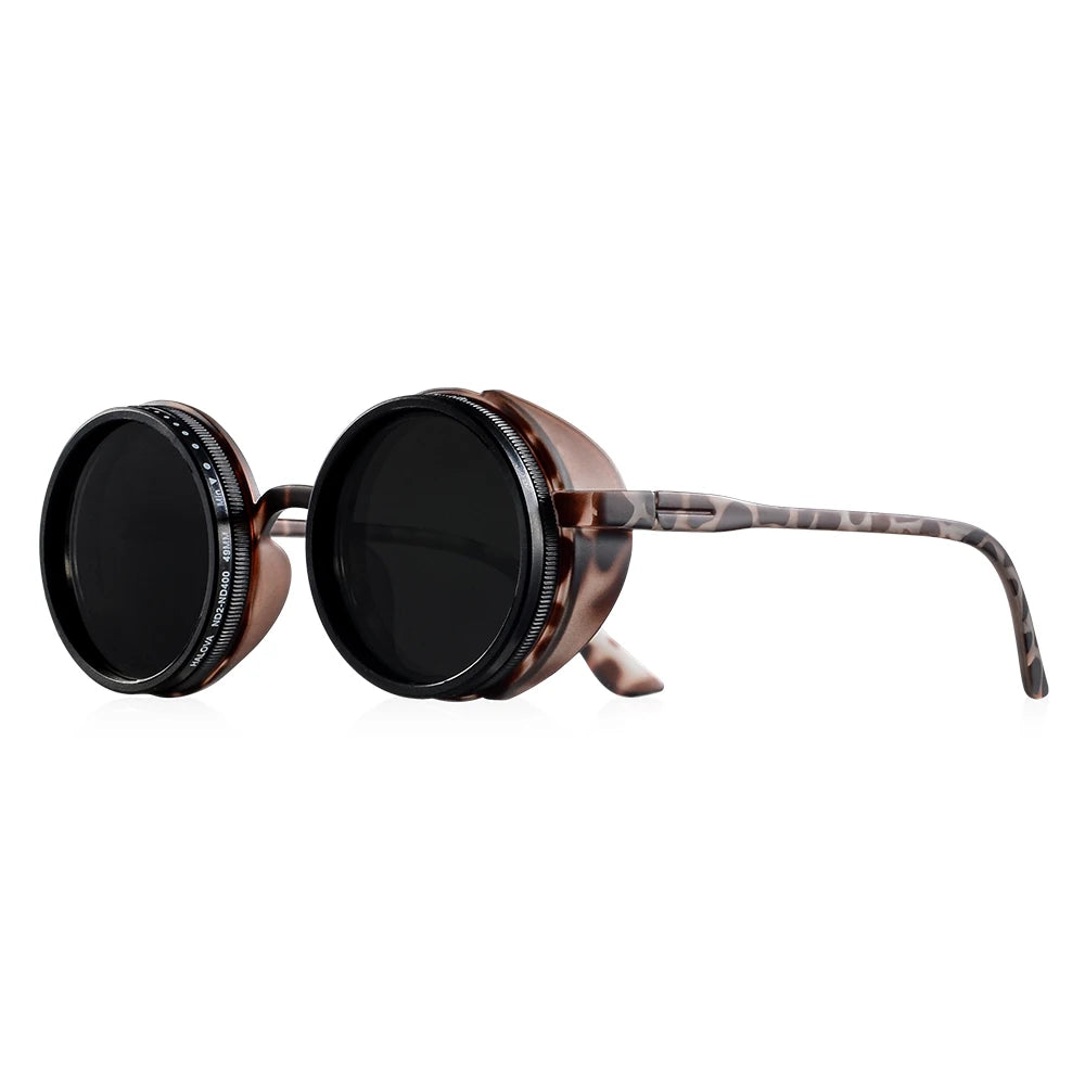 Stylish Steampunk Round Sunglasses – bold aesthetic