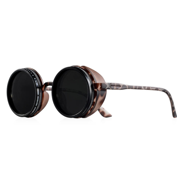 Stylish Steampunk Round Sunglasses – bold aesthetic