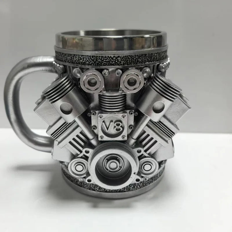 Stylish Steampunk V8 Engine Mug tendance