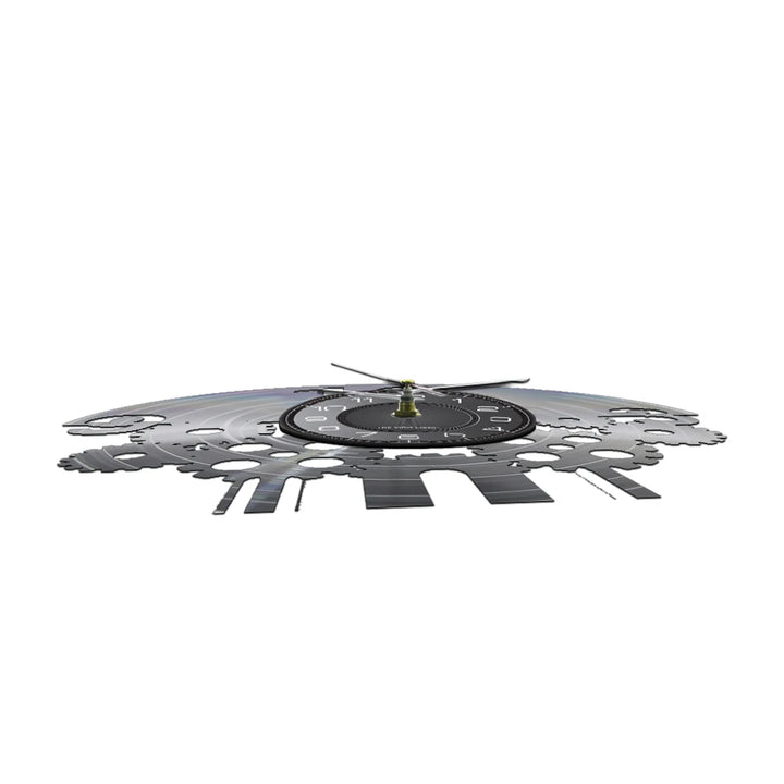 Stylish Steampunk Vinyl Record Gear Clock chic