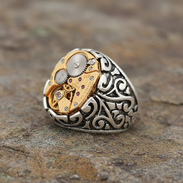 Stylish Vintage Steampunk Gear Ring