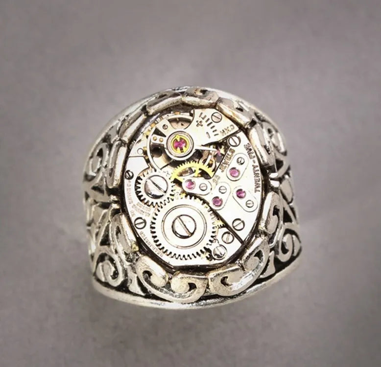 Stylish Vintage Steampunk Gear Ring elegant