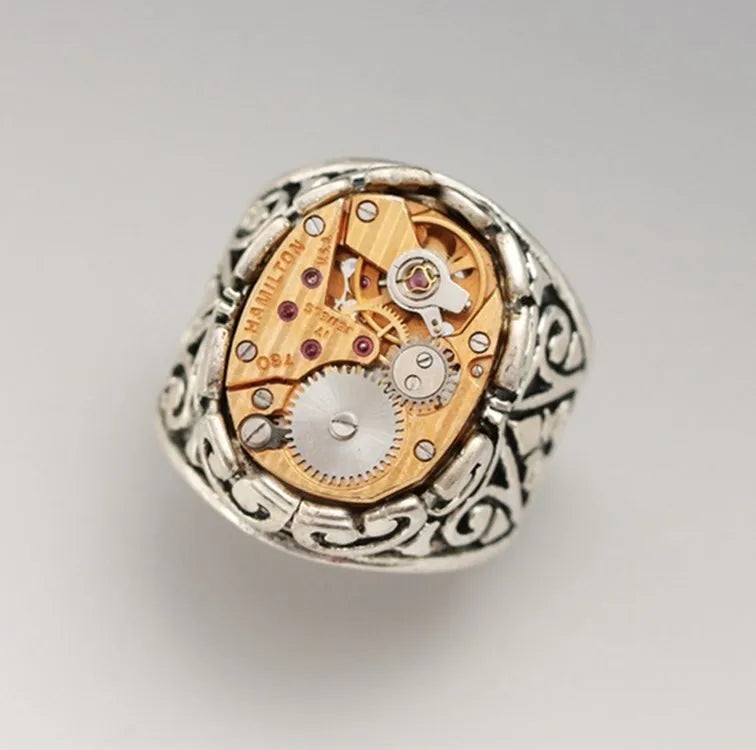 Stylish Vintage Steampunk Gear Ring quality