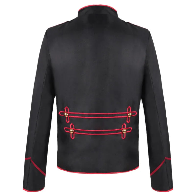 Stylish vintage steampunk medieval jacket with ornate details