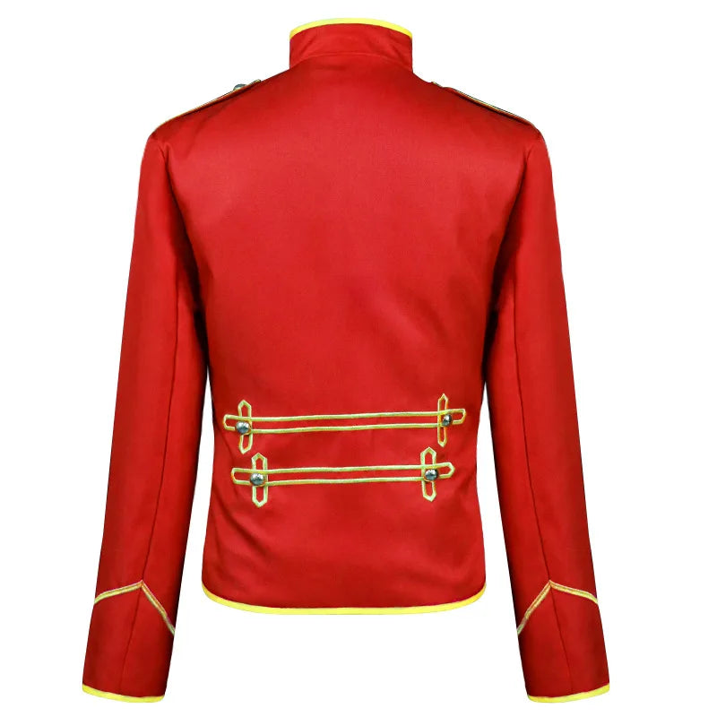 Stylish vintage steampunk medieval jacket with structured fit