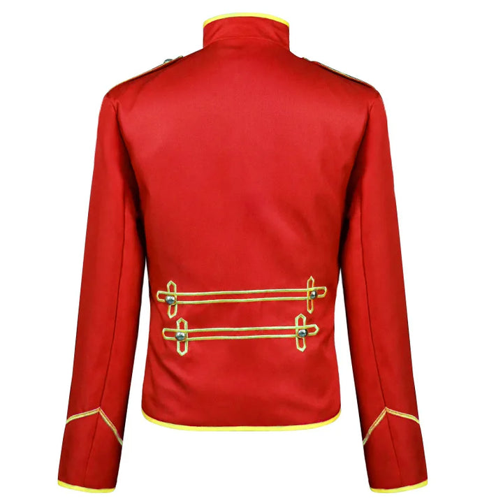 Stylish vintage steampunk medieval jacket with structured fit