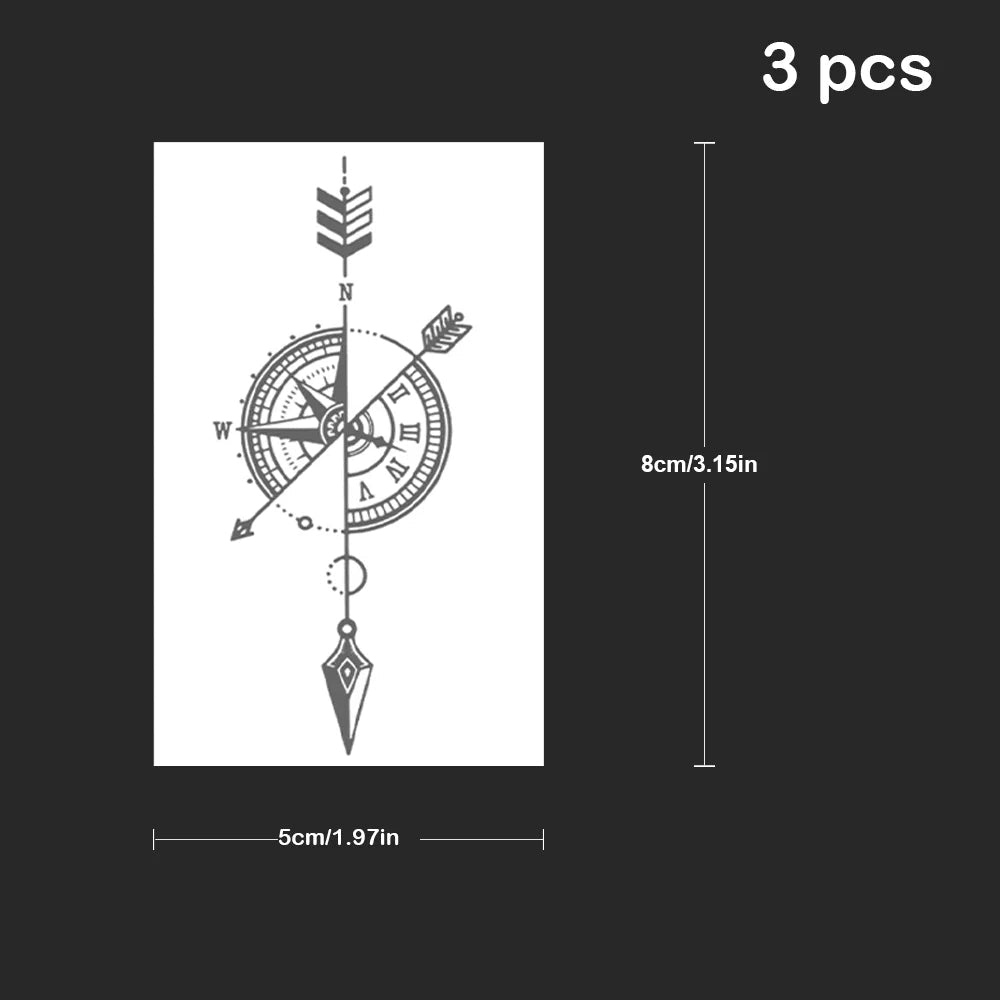 Tattoo Watch Steampunk Minimalist Compass stylish