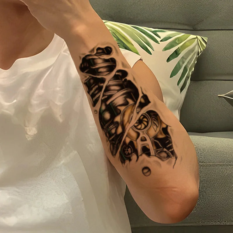 Temporary Steampunk Tattoo Design