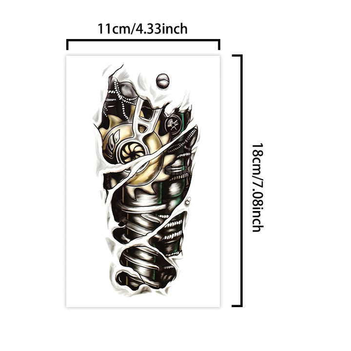Temporary Steampunk Tattoo Design vintage