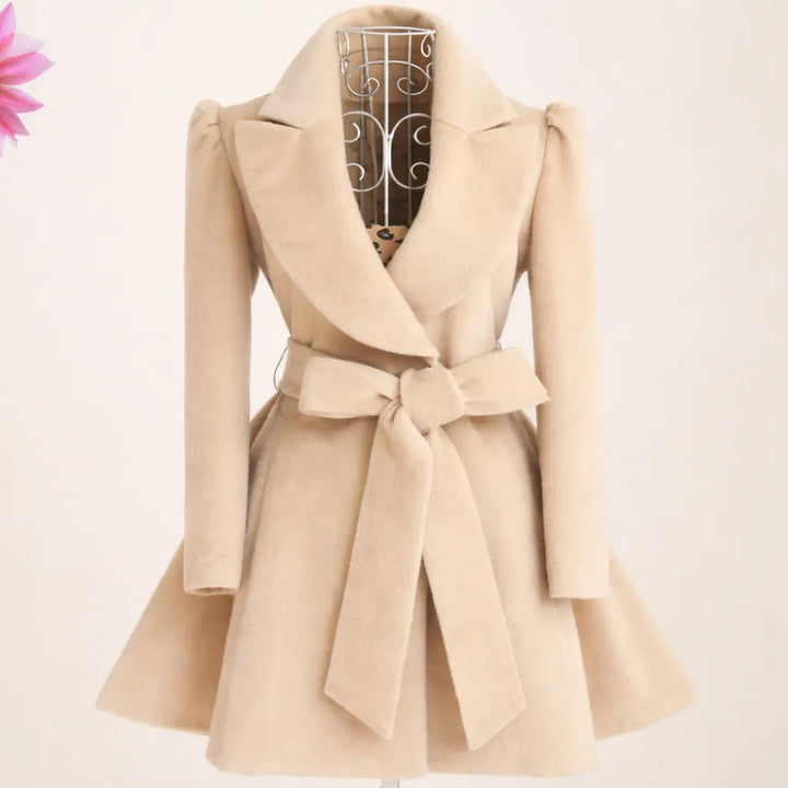 Thick Steampunk Winter Coat Beige
