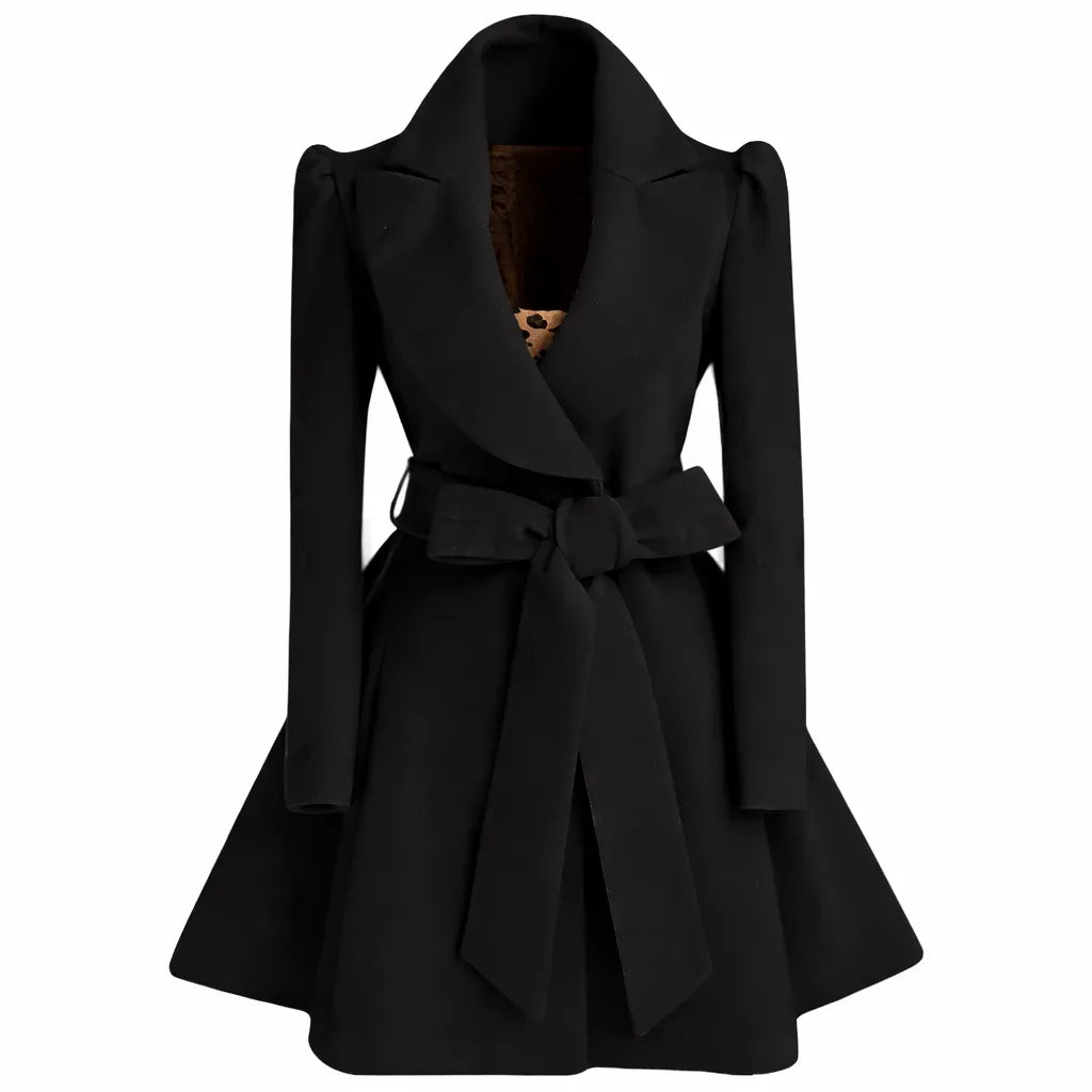 Thick Steampunk Winter Coat Black