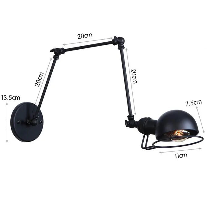 Triple-arm Steampunk Wall Lamp Stylish