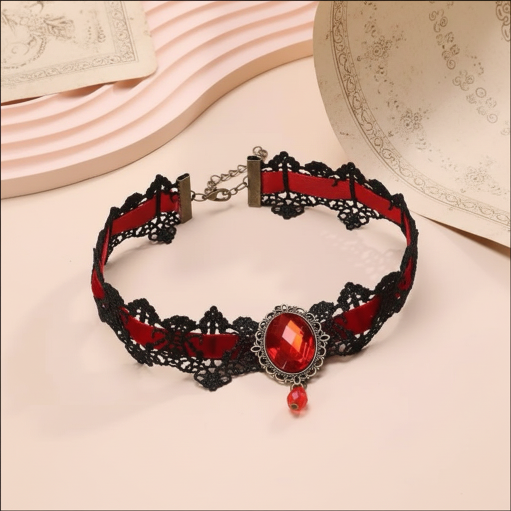 Two-Tone Steampunk Choker Necklace
