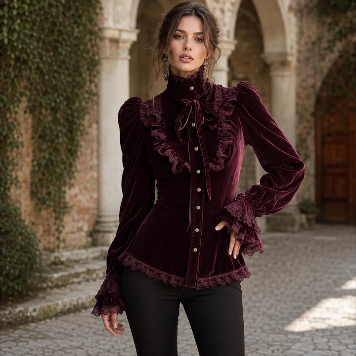 Velvety Steampunk Shirt