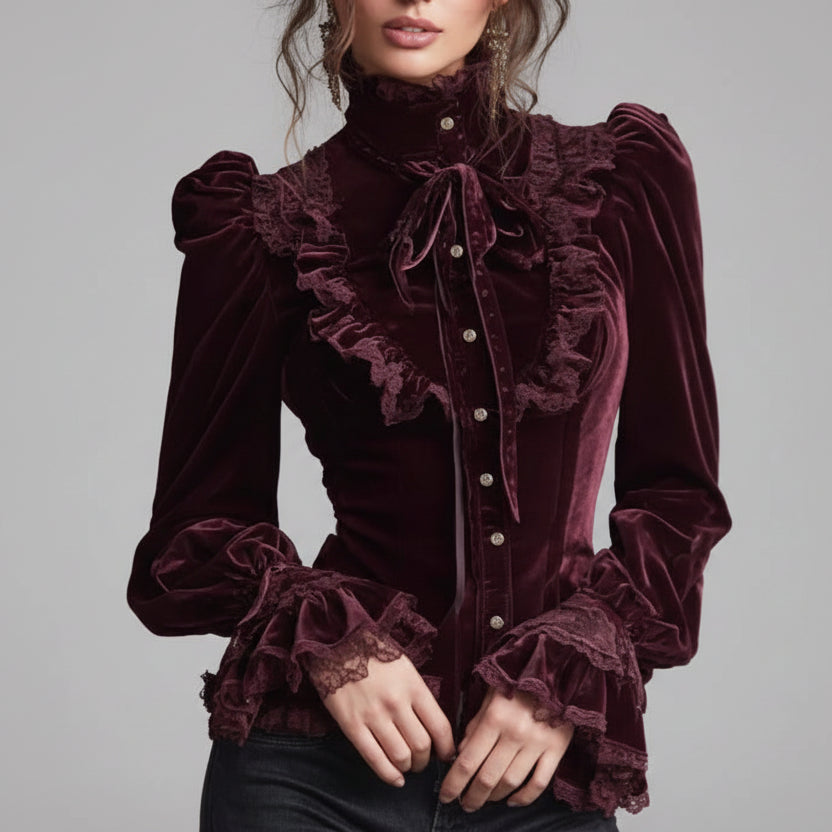 Velvety Steampunk Shirt