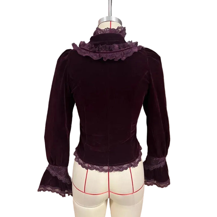 Velvety Steampunk Shirt luxurious