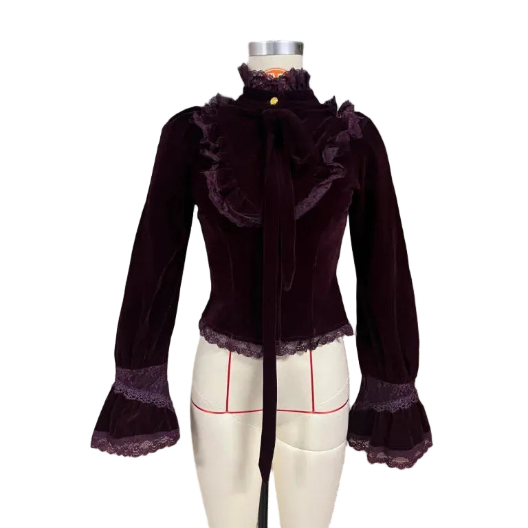 Velvety Steampunk Shirt refined