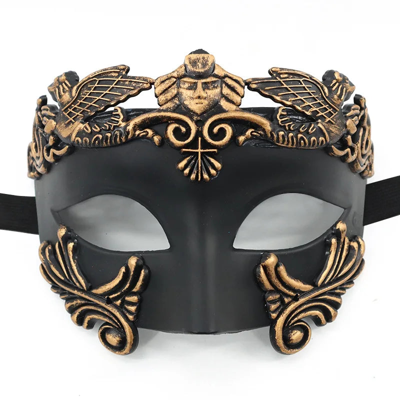 Venetian Steampunk Mask Orange