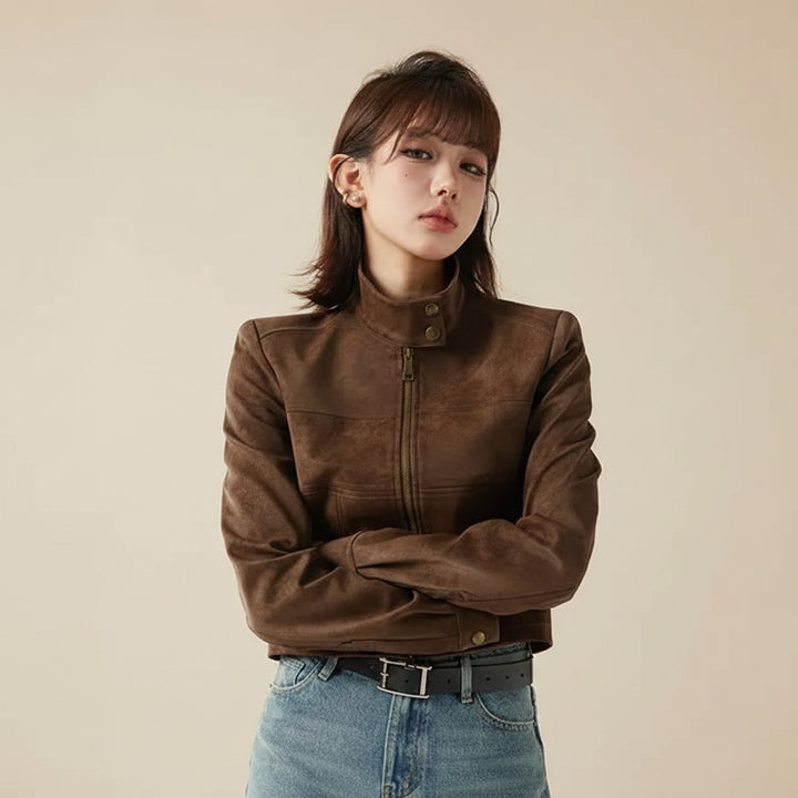 Vest Bomber Aviator Steampunk Brown