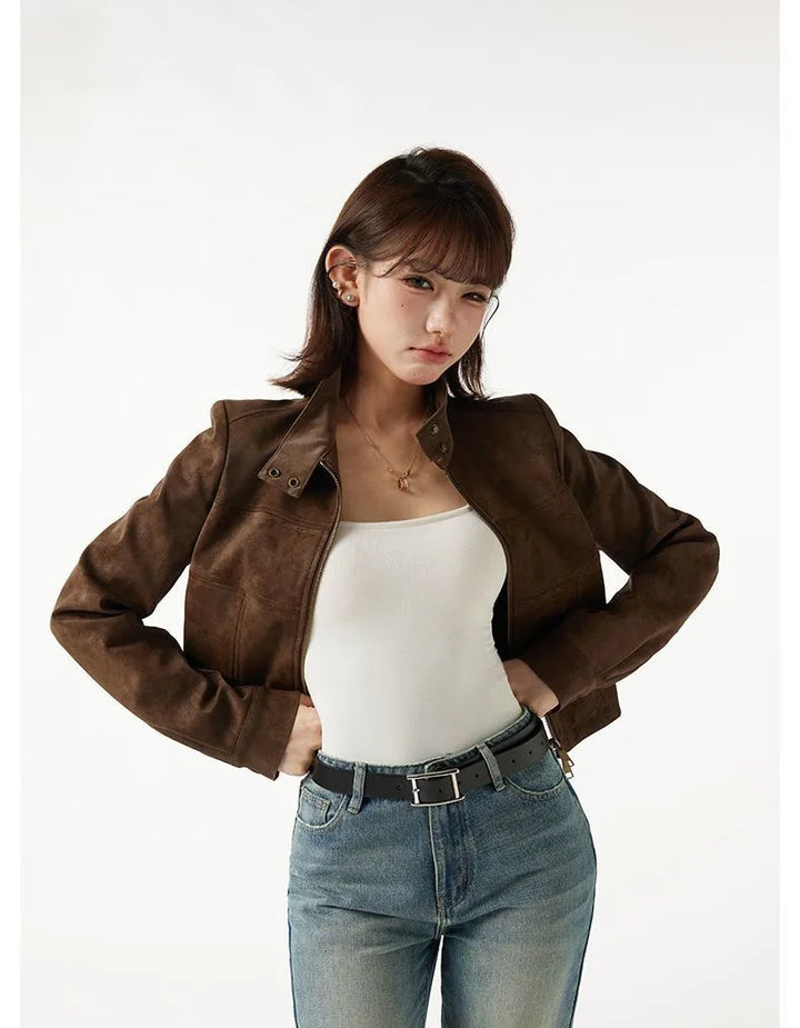Vest Bomber Aviator Steampunk Brown rugged