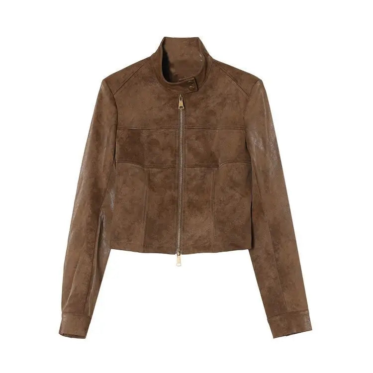 Vest Bomber Aviator Steampunk Brown vintage