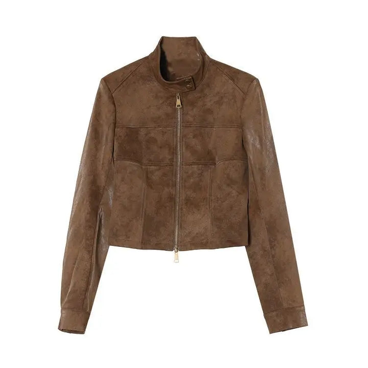 Vest Bomber Aviator Steampunk Brown vintage