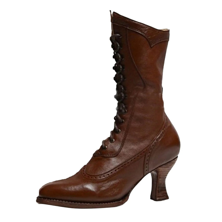 Victorian Brown Boots Brown
