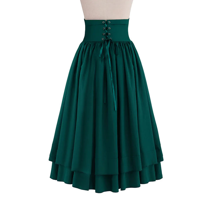 Victorian Steampunk Buttoned Skirt refined