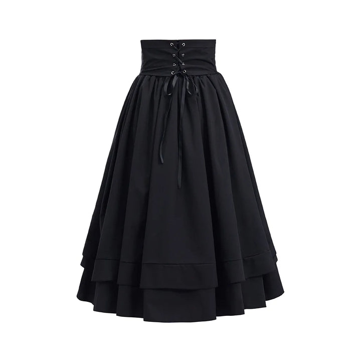 Victorian Steampunk Buttoned Skirt unique