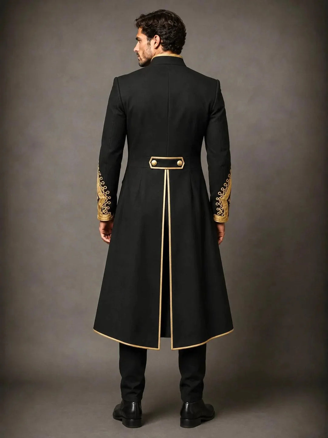 Victorian Steampunk Coat Costume Back