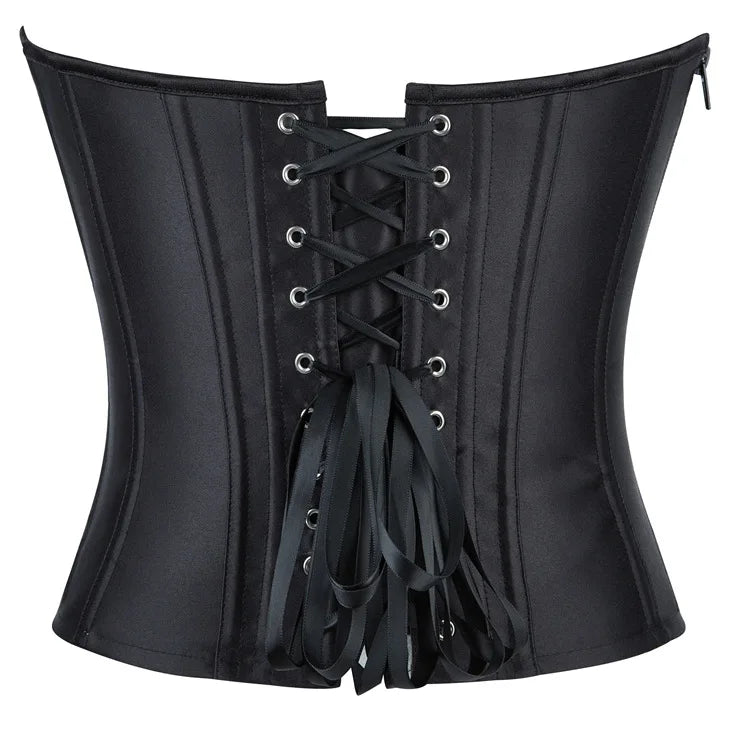 Victorian Steampunk Corset With Long Sleeves Elegant