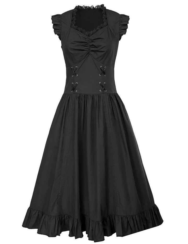 Victorian Steampunk Lace Dress – intricate lace