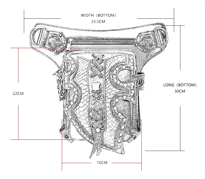 Victorian Steampunk Legs Bag durable