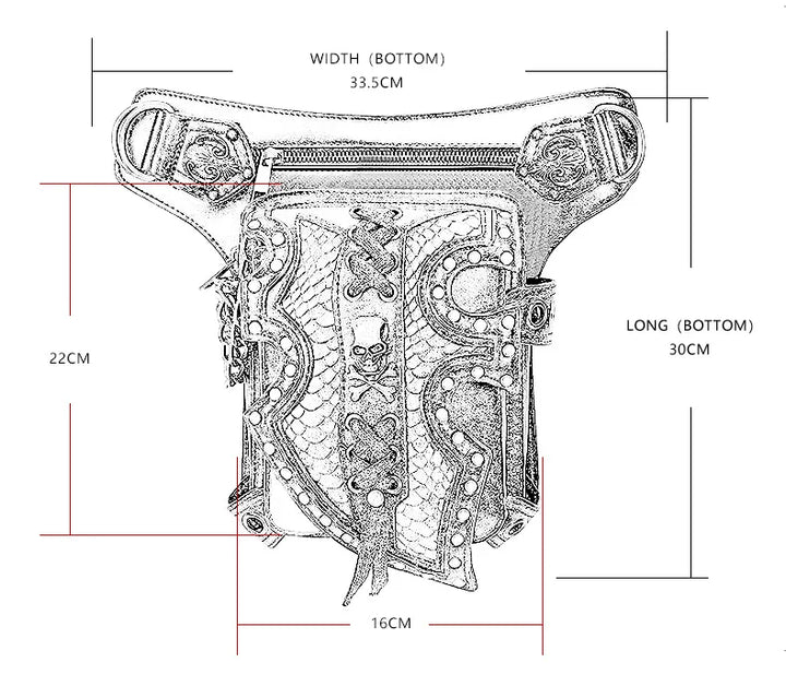 Victorian Steampunk Legs Bag durable