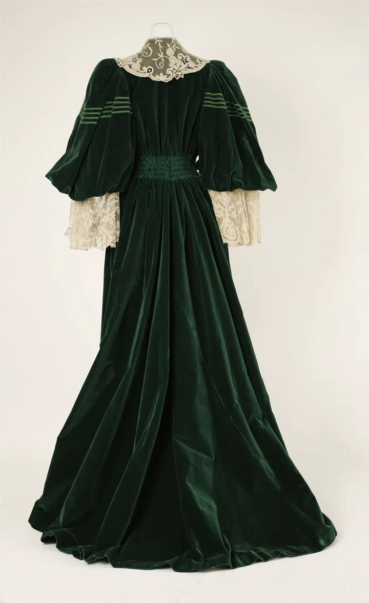 Victorian Steampunk Long Dress Costume Stylish Back