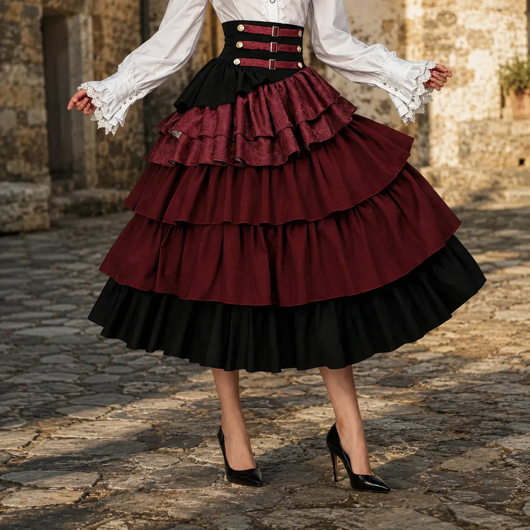 Victorian Steampunk Long Skirt