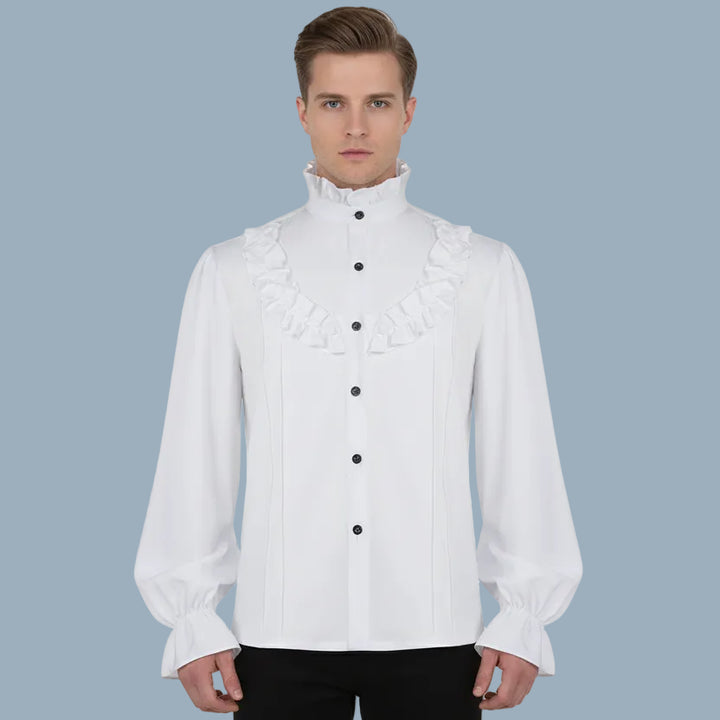 Victorian Steampunk Ruffled Shirt