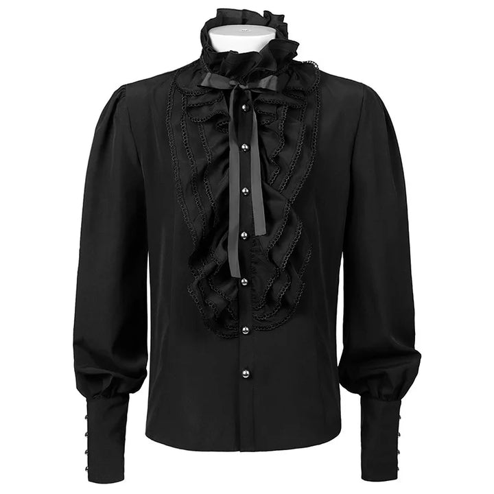 Victorian Steampunk Shirt for Women Black