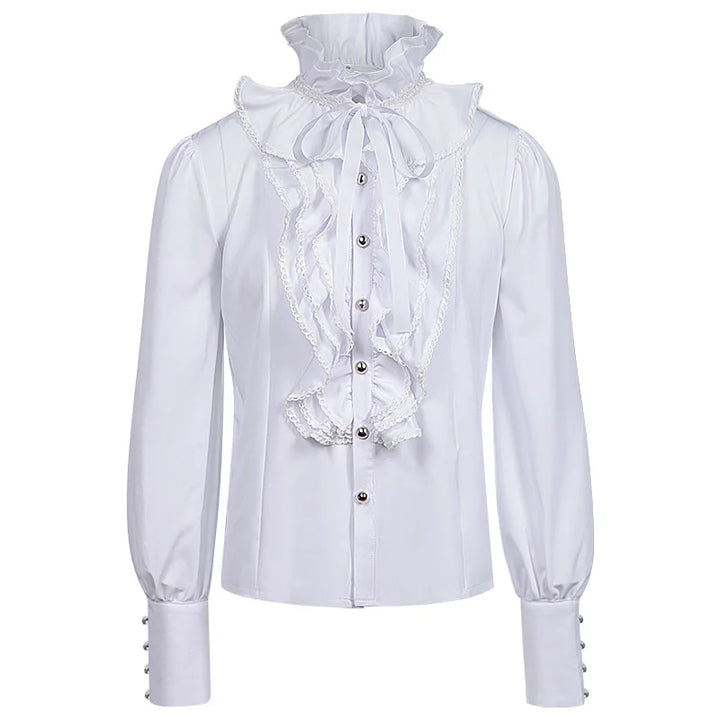 Victorian Steampunk Shirt for Women White