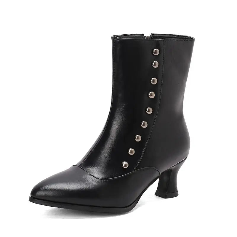 Victorian Style Boots Black