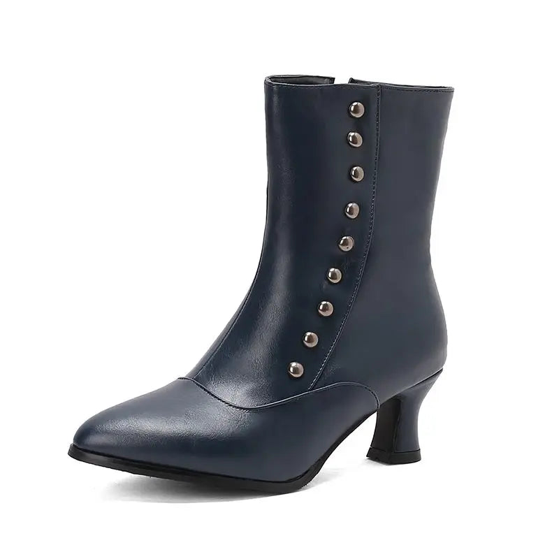 Victorian Style Boots Blue